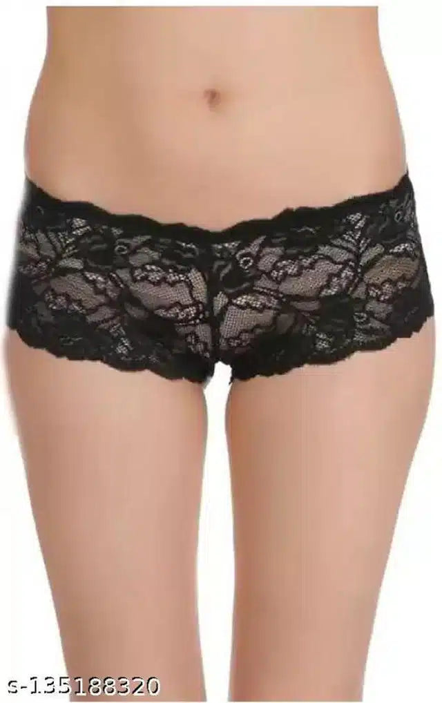 Net Briefs for Women (Black, M)